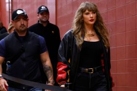 Taylor Swift arrives before the game between the Kansas City Chiefs and the Tampa Bay buccaneers at GEHA Field at Arrowhead Stadium on November 04, 2024 in Kansas City, Missouri.