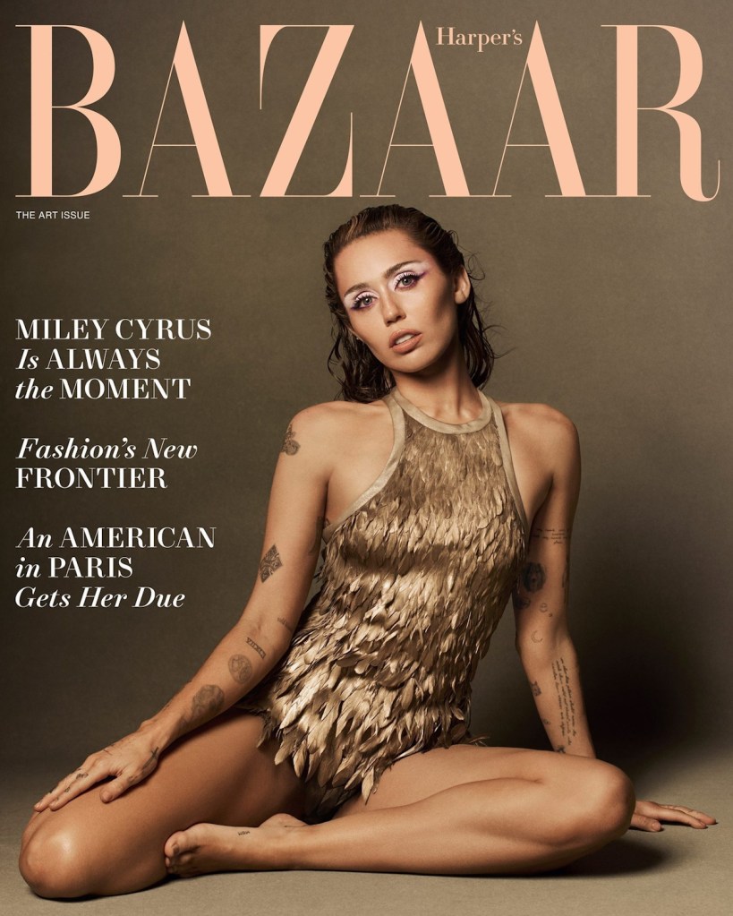 US Harper’s Bazaar December 2024/January 2025 : Miley Cyrus by Ethan James Green