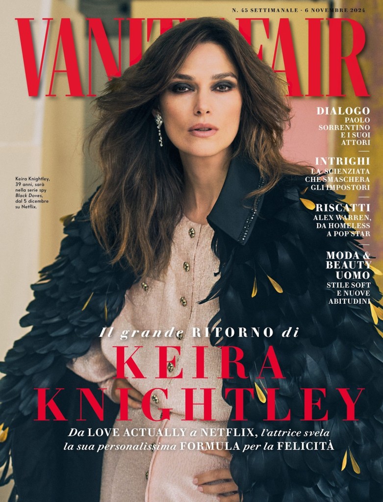 Vanity Fair Italia November 2024 : Keira Knightley by Tom Craig