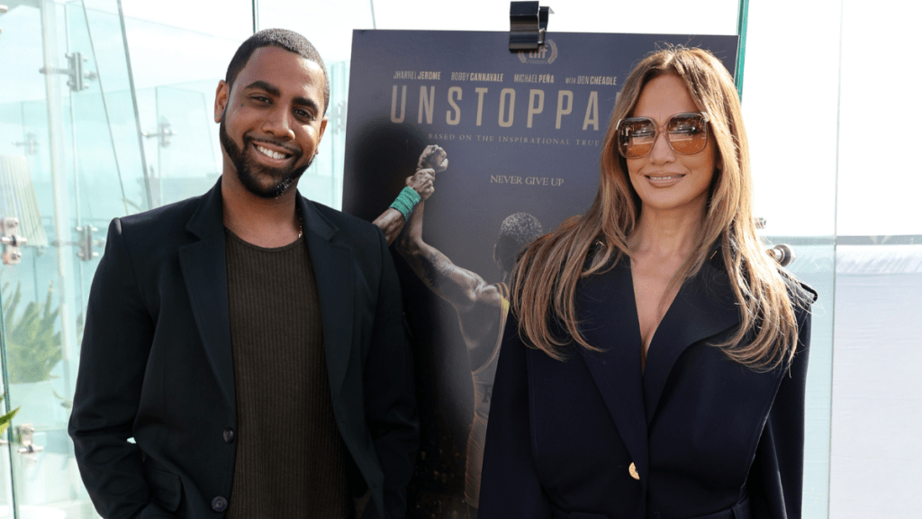 Jennifer Lopez Patou minidress Unstoppable event