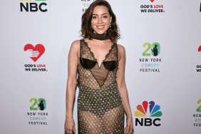 Aubrey Plaza attends the Dead Funny: An All-Star Tribute to Joan Rivers benefitting God's Love We Deliver at The Victoria Theater on November 07, 2024 in New York City.