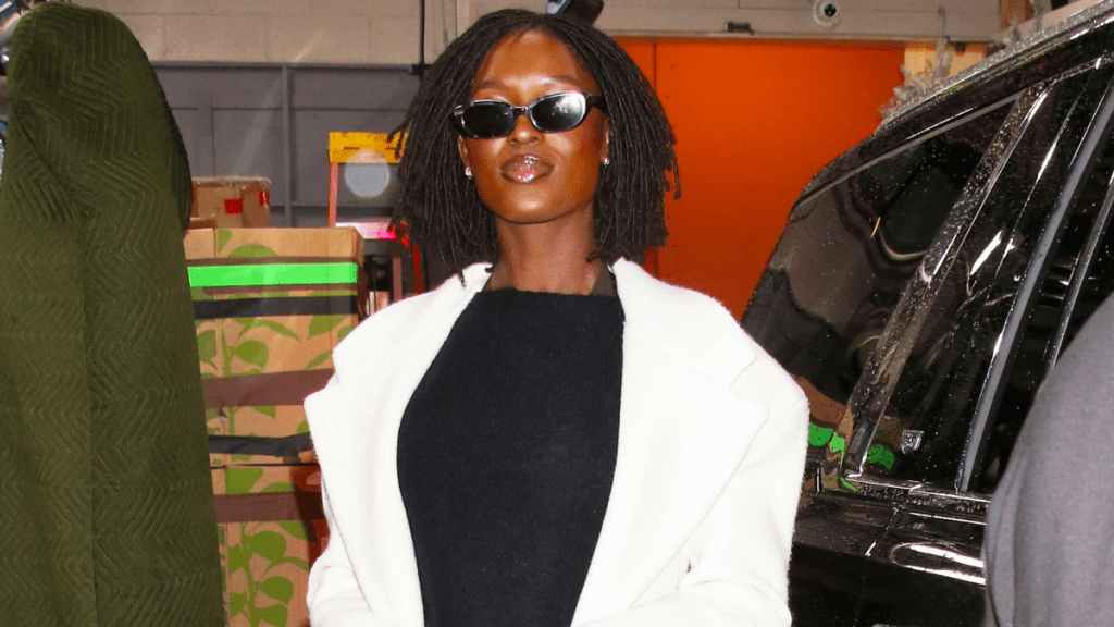 Jodie Turner-Smith is seen arriving at NBC's "Today" show on November 26, 2024 in New York City.