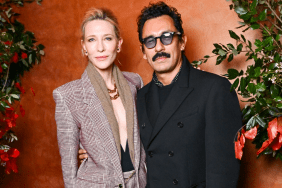 Cate Blanchett and Haider Ackermann attend the "Vogue: Inventing the Runway" Special Premiere at Lightroom in Kings Cross on November 28, 2024 in London, England.